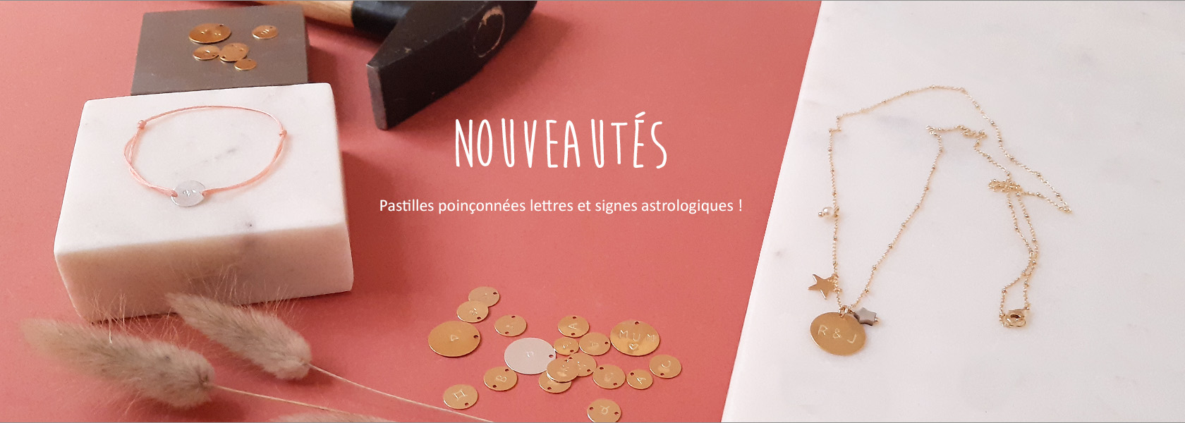 Diapo médailles poiçonnées lettres signes astrologiques